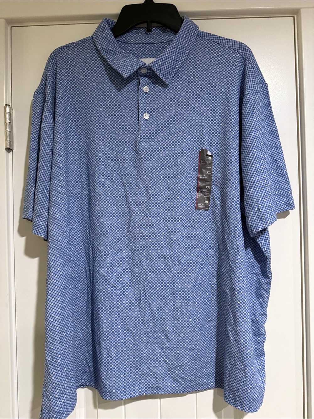 Goodfellow & Co Blue Geometric Polo